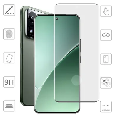 Produktbild von Für Xiaomi 15 Pro / 15 Ultra 1x 4D Display Full LCD Curved Hart Glas Folie Schutz Zubehör