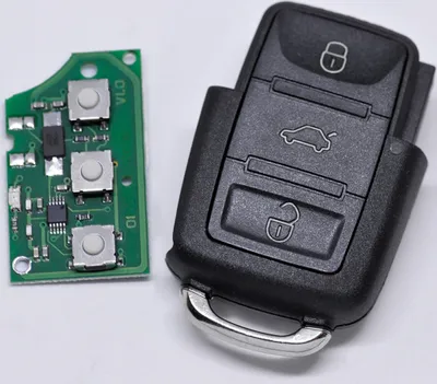 Produktbild von Auto Schlüssel Funk Fernbedienung 1x Gehäuse + 1x 433,9 MHz Sender Sendeeinheit 1J0959753DA + 1x Batterie kompatibel mit VW SEAT SKODA