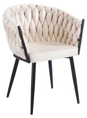 Obrázek produktu pro Designová čalouněná židle ZYPHIRA - béžová / černá
