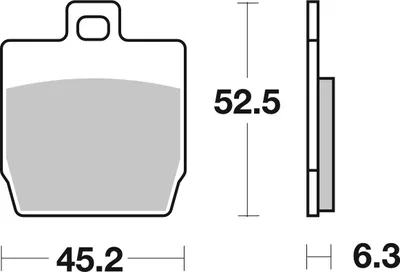 Obrázek produktu pro SBS Scooterbelag 145CT (Satz pro Scheibe) Carbon Tech