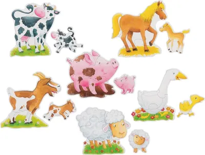 Produktbild von GOKI Puzzle Bauernhoftiere 6v1