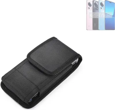 Produktbild von Holster Gürteltasche kompatibel mit Xiaomi 13 Lite Holster Gürtel Tasche wasserabweisend Handy Hülle Schutz Hülle Outdoor schwarz K-S-Trade