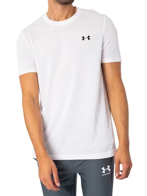 Produktbild von Under Armour Nahtloses Kurzarm-T-Shirt, Weiß XL