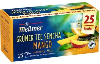Produktbild von Meßmer Grüner Tee Sencha Mango 25er