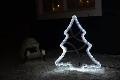 Obrázok produktu pre DECOLED LED svetelný stromček, 49 x 58 cm, ľadovo biela