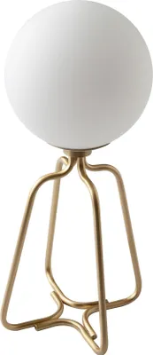 Zdjęcie produktu dla Angel Cerdá lampa stołowa złota stal i białe szkło 8049