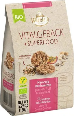 Produktbild von Wicklein  Vitalgebäck + Superfood Maracuja Buchweizen 150g