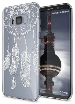 Obrázok produktu pre Kryt na mobilný telefón Samsung Galaxy S8 Plus od spoločnosti NALIA, silikónové puzdro s motívom ochranného krytu Feathers