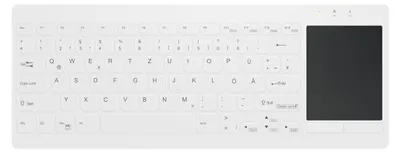 Productafbeelding van Active Key MedicalKey AK-C4412 - Toetsenbord - met touchpad - USB - QWERTZ - Duits - wit