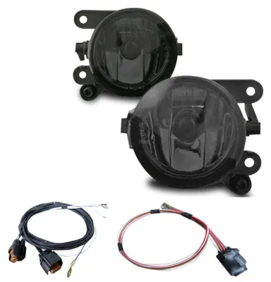 Nebelscheinwerfer NSW Klarglas SCHWARZ Kabelbaum + Modul HB4 L+R für VW Golf 5 V – Produktansicht