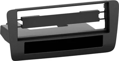 Image de Adaptateur de façade 1-DIN avec vide poche compatible avec Audi A1 9/2010 > noir