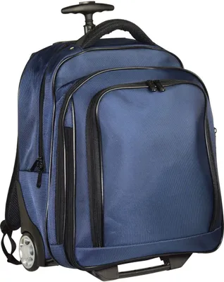 Produktbild von Akten Trolley mit Rucksack Funktion und Laptophülle 15.6 Zoll 47 cm Blau Dermata