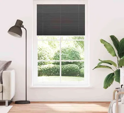 Immagine prodotto di Tenda Plissettata Nera 120x200 cm Larghezza Tessuto 119,4 cm