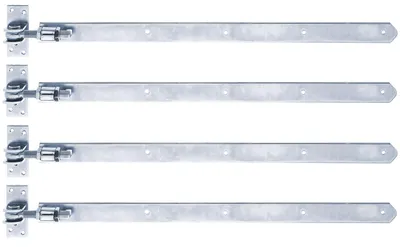 Produktbild von Alberts 846039 Ladenband, gerade, Abschluss abgerundet, verstellbar um 30 mm, galvanisch verzinkt, dickschichtpassiviert, 660 x 40 mm, 4er Set