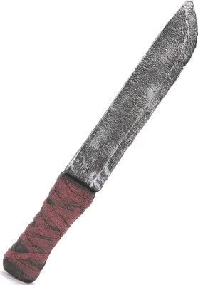 Produktbild von Horror Messer Halloween Accessoire grau-rot