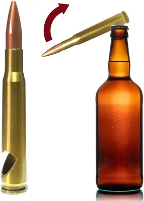 Immagine prodotto di Apribottiglie in metallo calibro 50, lunghezza 13,8 cm, dorato