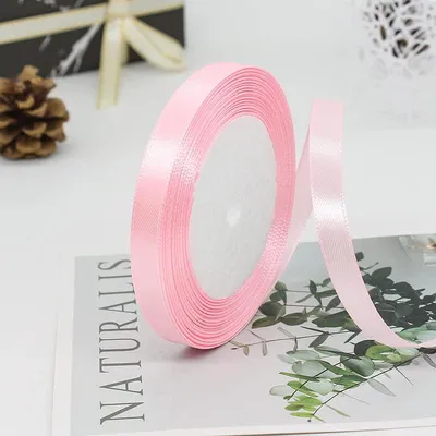 Satinband rosa, 10 mm x 22 m, Geschenkband aus Polyester