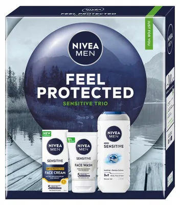 Produktbild von Nivea Men Feel Protected Geschenkset für Gesicht und Körper, alkoholfrei