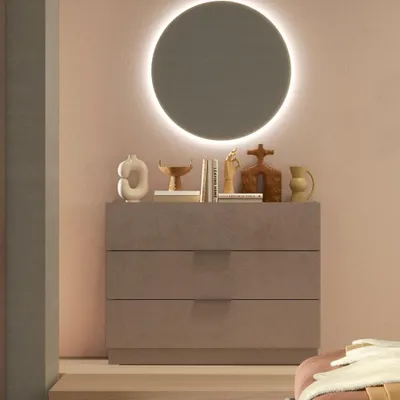 Immagine prodotto di Comò 3 cassetti Mustella colore bronzo