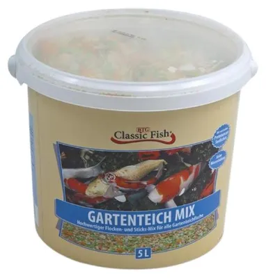 Immagine prodotto di Classic Fish Miscela per laghetti da giardino, secchio da 5000 ml