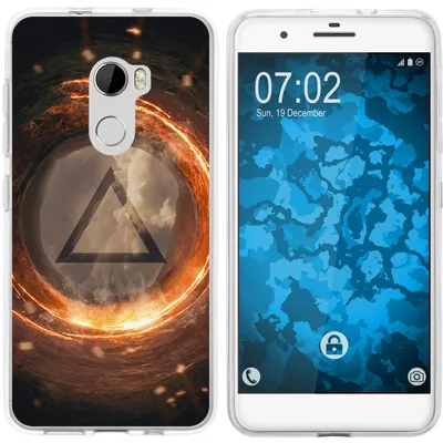 Produktbild von PhoneNatic Case kompatibel mit HTC One X10 Silikon-Hülle Element Feuer M3