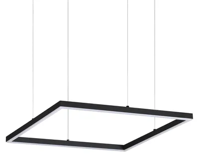 Image de Suspension moderne Oracle Aluminium-Plastique Noir Led 33W 3000K