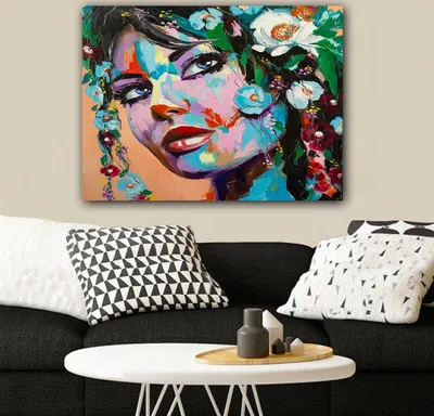 Produktbild von Wallity, 500748151_70100- HPE2488, Bunt, Leinwandbilder, 70 x 100 cm, 100% Leinwand