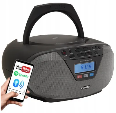 Obrázek produktu pro Aiwa BBTU-400BK, Analogový a digitální, FM, Přehrávač, CD, CD-R, CD-RW, Svrchu, 6 W