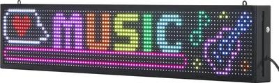 Obrázek produktu pro SucceBuy Programovatelný LED displej P10, plnobarevný, flexibilní digitální panel s možností zobrazení vlastního textu, vzorů a animovaných GIFů, s ovládáním přes Bluetooth aplikaci (990 x 190 x 55 mm)