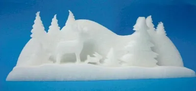 Produktbild von Winterlandschaft 3D SCHNEE-WALD 50x12x21cm (3-teilig)