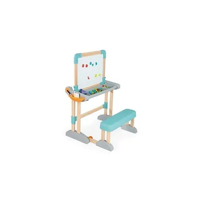 Produktbild von Smoby Zusammenklappbarer Holzschchreibtisch 2-in-1