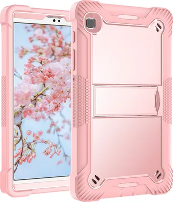 Produktbild von Schutzhülle für Samsung Galaxy Tab A7 Lite 2021, 3 Schichten mit Ständer Strapazierfähig Hülle für Galaxy Tab A7 Lite 8.7 Zoll Roségold