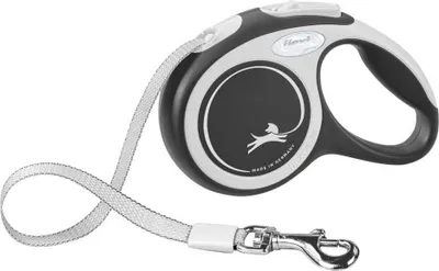 Produktbild von Flexi New Comfort S Cord 5 m, Hund, Rückziehbare Leine, Schwarz, Kabel/Schnur, 12 kg, Einfarbig