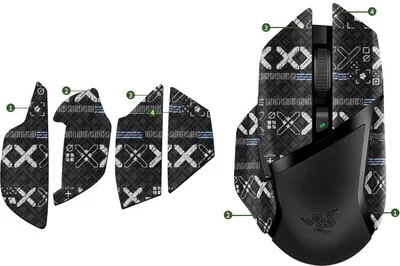 Immagine prodotto di INF Adesivi per Mouse con Presa Migliorata per Razer Basilisk V2 Pro