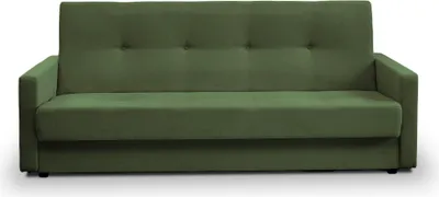 Produktbild von Schlafsofa - 212x92x89 cm - Grün - Sofa mit Bettkasten - Farben zur Auswahl - Abriebfestes Material - Couch Gästebett - 2-Sitzer Sofa