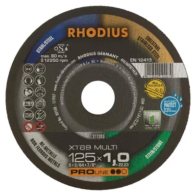 Produktbild von Sägeteller 125x1,0x22 mm RHODIUS XT69