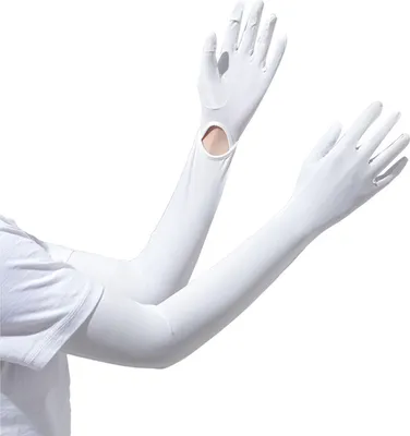 Produktbild von Damen UV-Sonnenschutz Lange Handschuhe Vollfingerhandschuhe Kühlende Armabdeckung Sommer-Fahrhandschuhe für Outdoor-Sportarten Radfahren