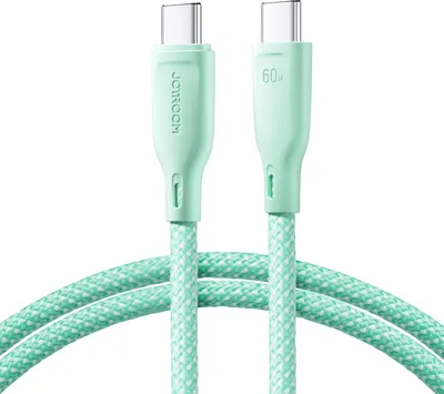 Obrázek produktu pro Joyroom Multi-Color Series SA34-CC3 USB-C/USB-C kabel 60 W rychlý přenos 1 m zelený