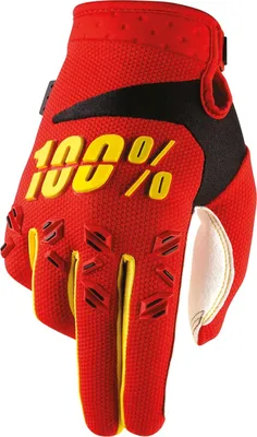 Produktbild von 100% Uni Handschuhe Airmatic , rot, S