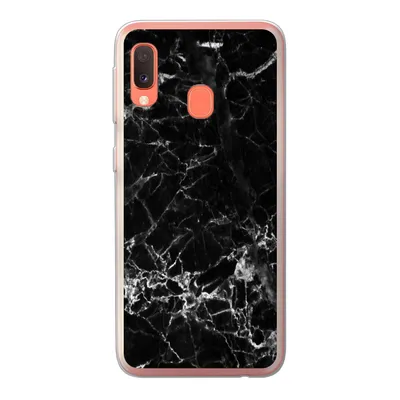 Produktbild von MuchoWow® Handyhülle Schutzhülle Hülle für Samsung Galaxy A20e Marmor - Stein - Schwarz Silikon Softcase Handy Hülle - Abdeckung