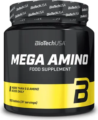 Produktbild von BioTech USA Mega Amino 300 tablets / Aminosuren-Komplex / Aminosureprodukt in Tablettenform fr Sportler