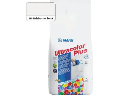 A bag of Mapei Ultracolor Plus grout with a color swatch.