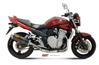 Produktbild von Mivv SPORT Schalldämpfer OVAL SLIP-ON Edelstahl für SUZUKI GSF 650 BANDIT BJ 2007 > 2015