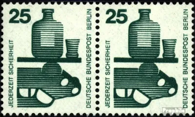 Produktbild von Briefmarken Berlin (West) 1971 Mi 405A wP waagerechtes Paar gestempelt Unfallverhütung