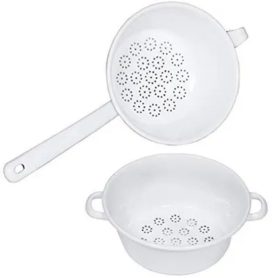 Produktbild von Famanu Siebset 2-teilig mit Durchschlagsieb und Gemüsesieb - 18 cm und 26 cm