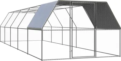 Image de Poulailler d'extérieur 3x10x2 m Acier galvanisé