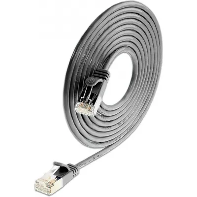 Zdjęcie produktu dla SLIM Patchcords SLIM Light STP, 0,5 m, Cat6, U/FTP (STP), RJ-45, RJ-45, Czarny