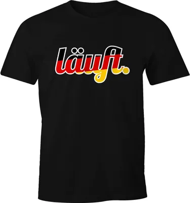 Produktbild von Herren WM-Shirt Läuft - Deutschland Fußball Fan-Shirt schwarz XL
