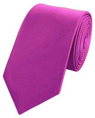 Produktbild von Fabio Farini - 1 Stück Herren Krawatte Rosa - verschiedene Rosa Männer Schlips in 6cm Schmal (6cm), Pink - Fuchsia