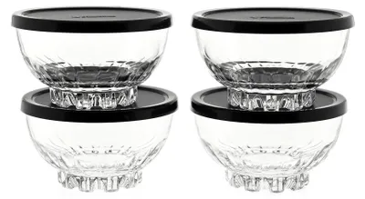 Produktbild von Pasabahce Mousse Glasschalen mit Deckel - 4er Set Ausfbewahrungsbehälter